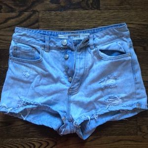 Denim shorts